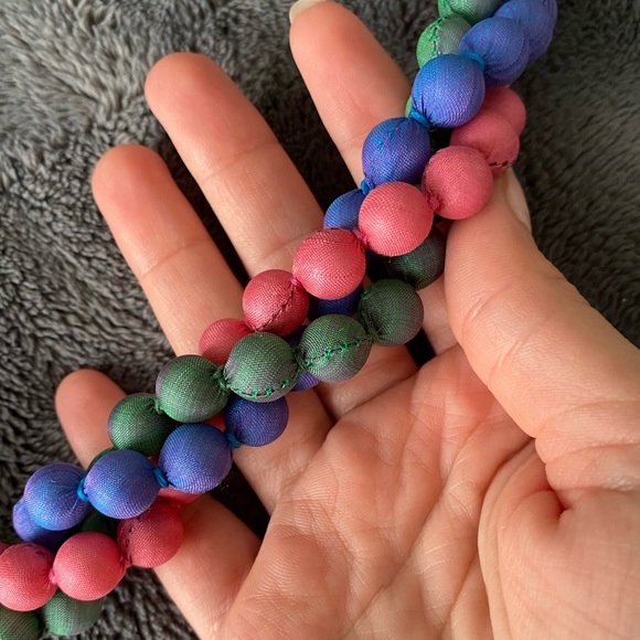 Cambodian handmade beaded colorful necklace💗 - Picture 2 of 4